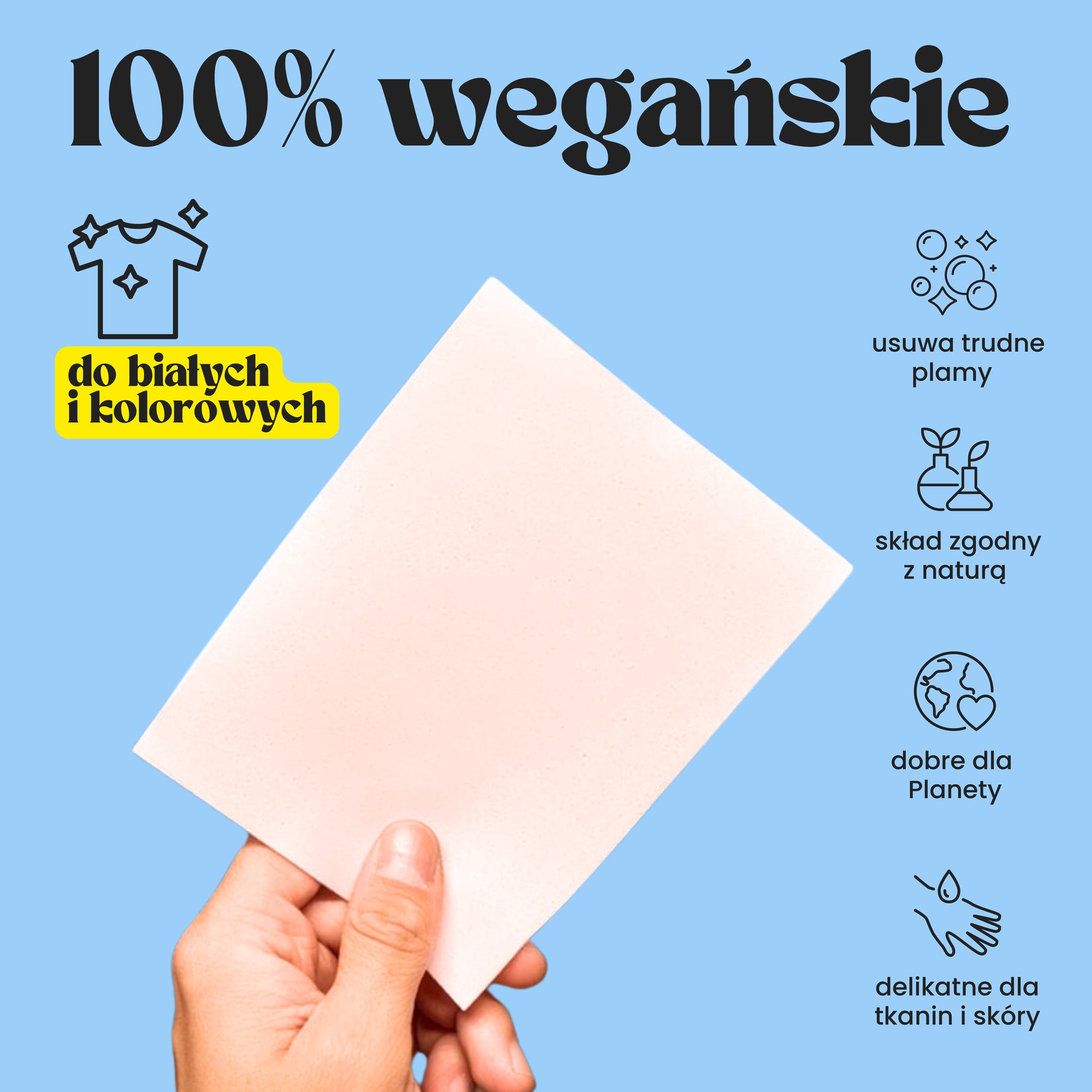 Listki piorące do prania ubrań